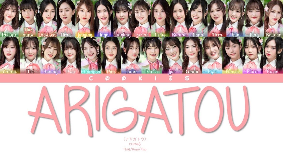 CGM48 – Arigatou (アリガトウ) (Thai/Rom/Eng Color Coded Lyrics)