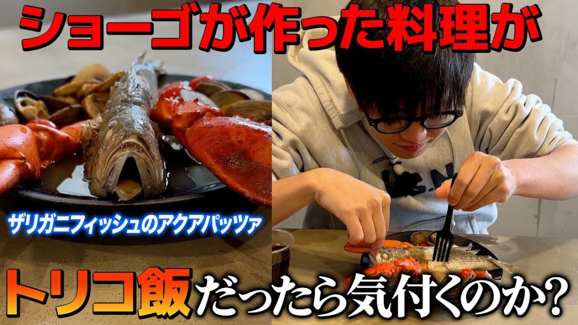 【ドッキリ】ショーゴが作った料理がトリコに出てくる飯だったらたけるは気付くのか?