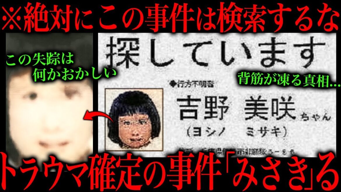 この少女失踪事件だけは絶対に知らない方がいい…