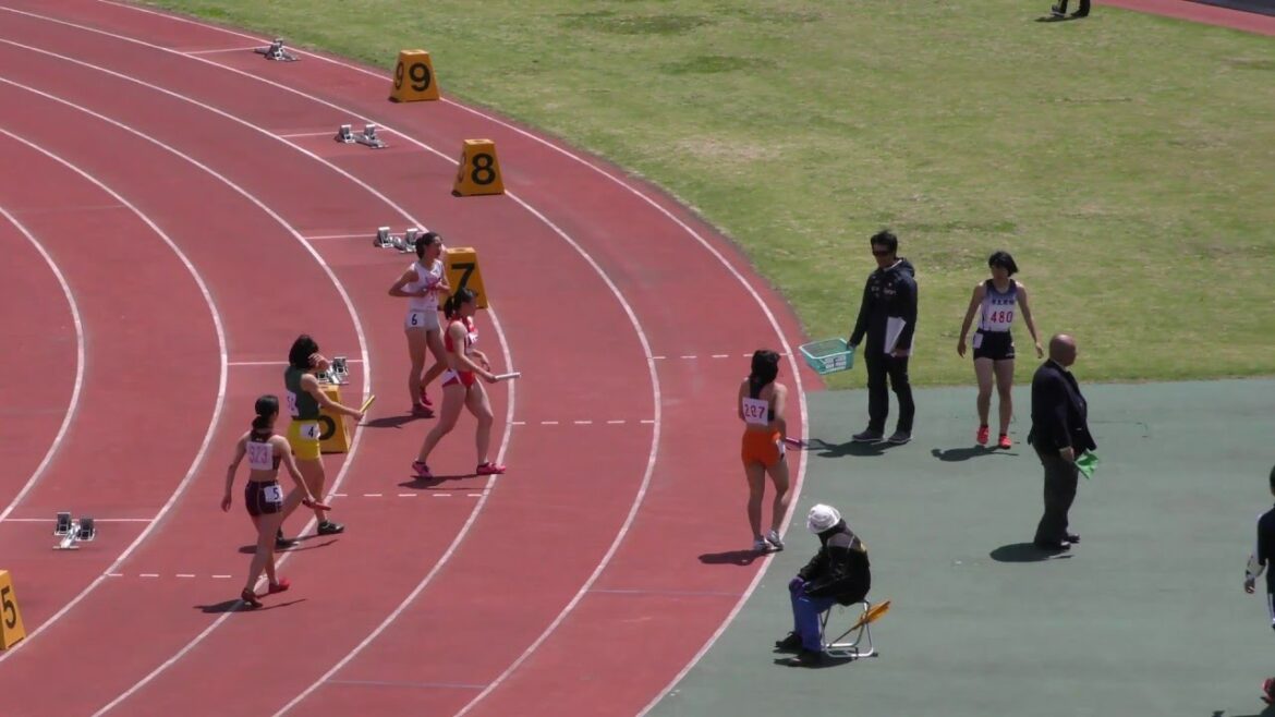 20160429群馬県高校総体中北毛地区女子400mR2組