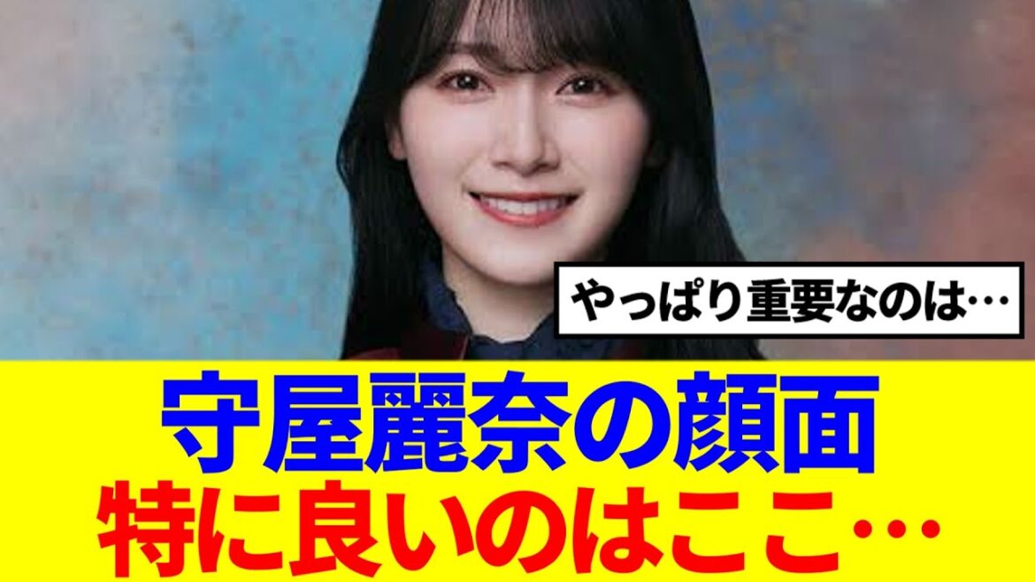 【重要なパーツは…】守屋麗奈の顔面、特に良いのはここ…
