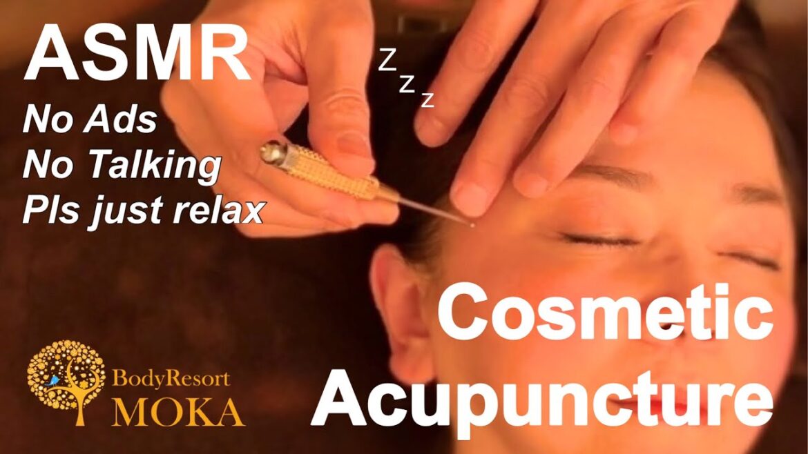 【ASMR•No Ads】眠くなる音の美容鍼ASMR | ダーマペン級の効果!Cosmetic Acupuncture