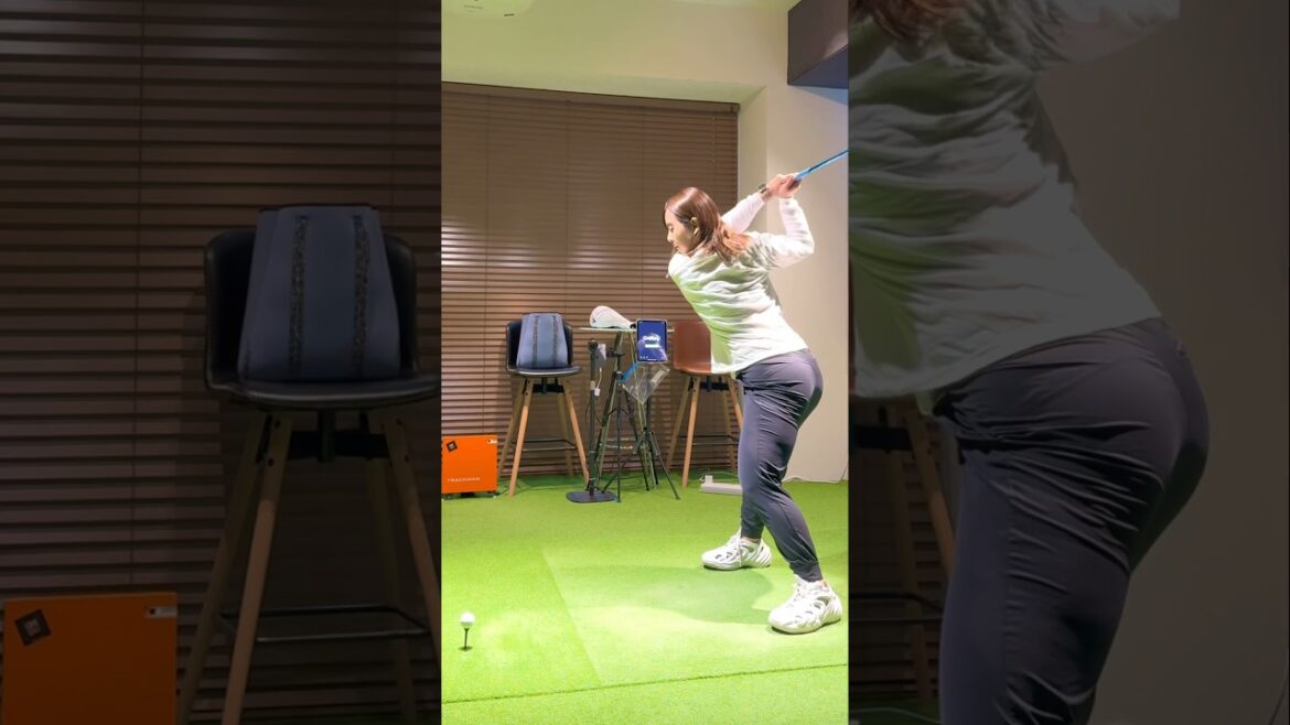 【飛距離アップレッスン】公式最長飛距離342ヤード!大和田紗羅!ドライバーを飛ばすための左足の使い方!【ゴルフレッスン】#short #shorts
