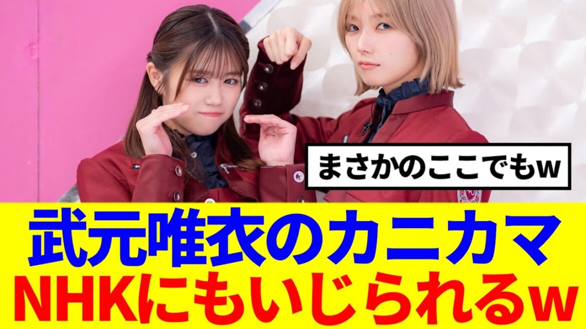 【櫻坂46】武元唯衣のカニカマ、NHKにもいじられるwww