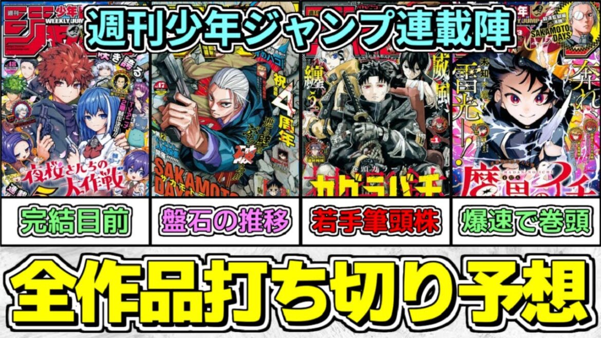 【徹底解説】時代の変革期に突入!週刊少年ジャンプ全作品打ち切り予想【2024年12月版】【ゆっくり解説】