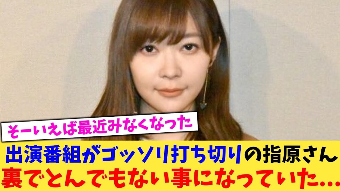 出演番組がゴッソリ打ち切りの指原さん裏でとんでもない事になっていた…【2chまとめ】【2chスレ】【5chスレ】