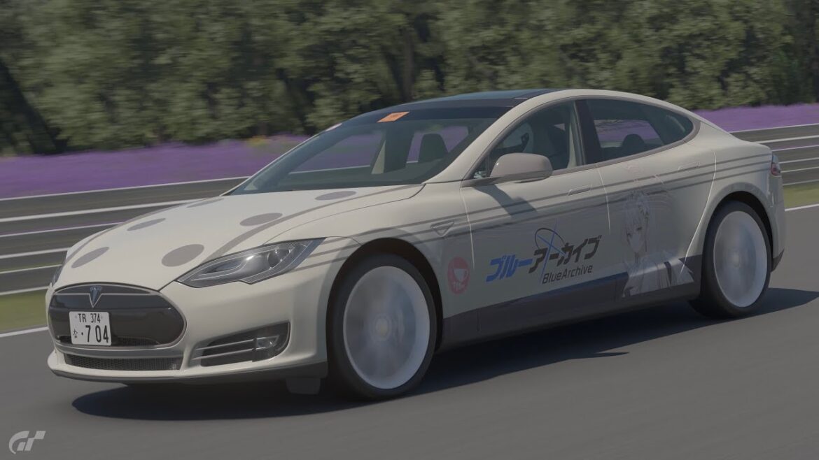 【GT7】テスラ モデルS シグネチャー パフォーマンス (ブルーアーカイブ / ナギサ)