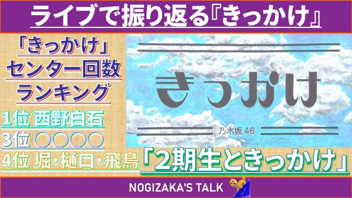 【白石・西野】『きっかけ』ライブパフォーマンスを振り返ってみよう! #乃木坂46 #乃木説