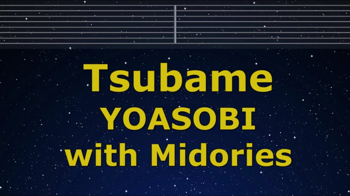 Karaoke♬ Tsubame – YOASOBI with Midories 【No Guide Melody】 Instrumental, Lyric Romanized
