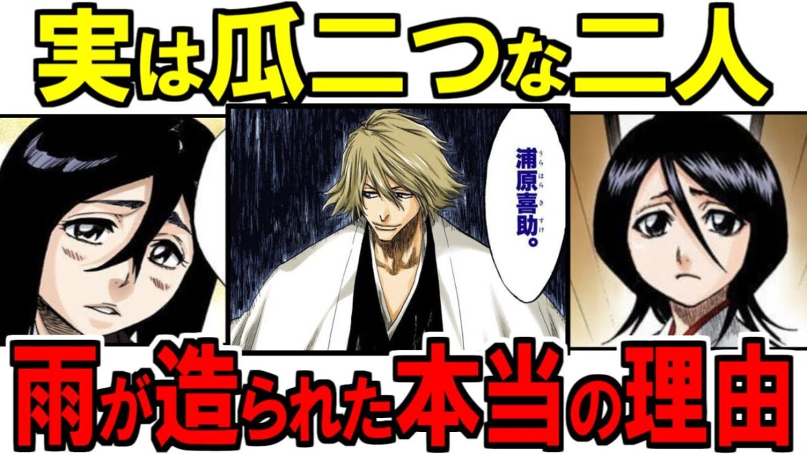 【BLEACH】紬屋雨と朽木ルキアが瓜二つ…?!浦原喜助が被造魂魄を造った衝撃の考察【ブリーチ解説】