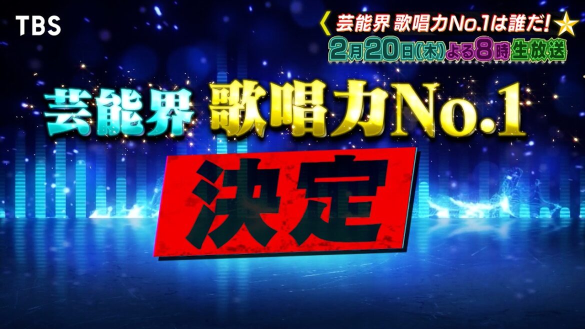 プレゼンター 中島健人!本当に歌のうまい歌手ランキング!!『プロフェッショナルランキング KING OF SING』2/20(木)【TBS】