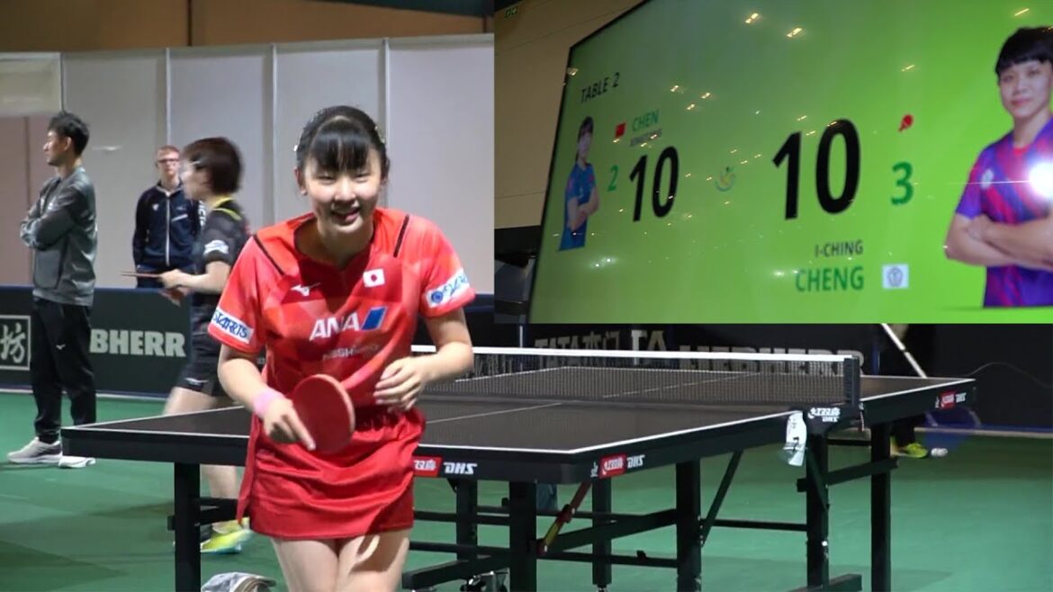 【試合前練習】平野美宇&張本美和 大接戦の前の試合が気になってます |世界卓球2023南アフリカ