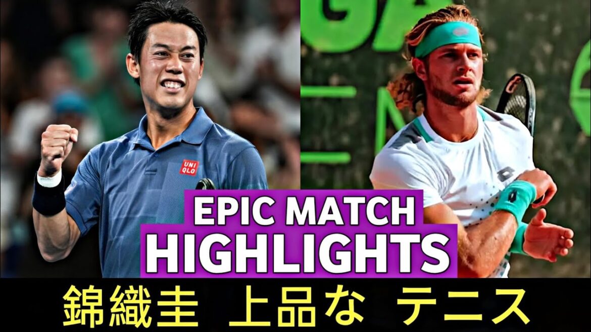Kei Nishikori 錦織圭 見事な テニス vs Vincent Ruggeri Tennis Highlights – Before Dubai 2025