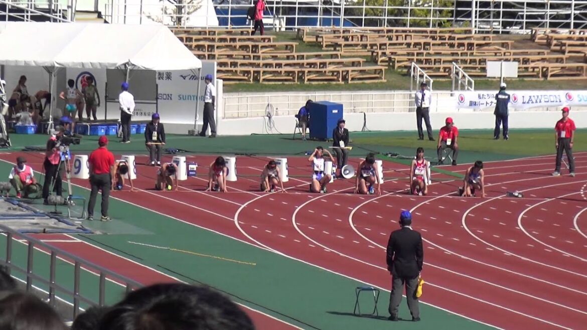 2015紀の国わかやま国体少年女子A100m予選4組三宅真理奈11.92(+2.5) 金田華実12.06一色美咲12.12湯淺佳那子12.12