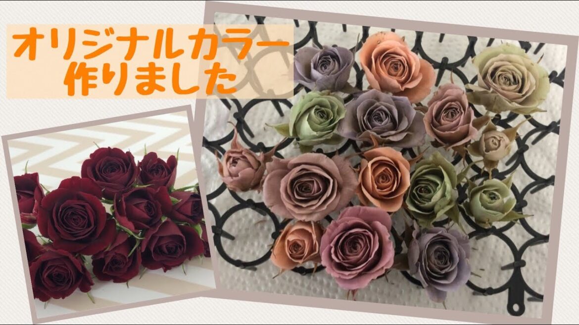 ありすがーでん~小さな小さなローズガーデン~プリザーブドフラワー オリジナルカラーを作りました