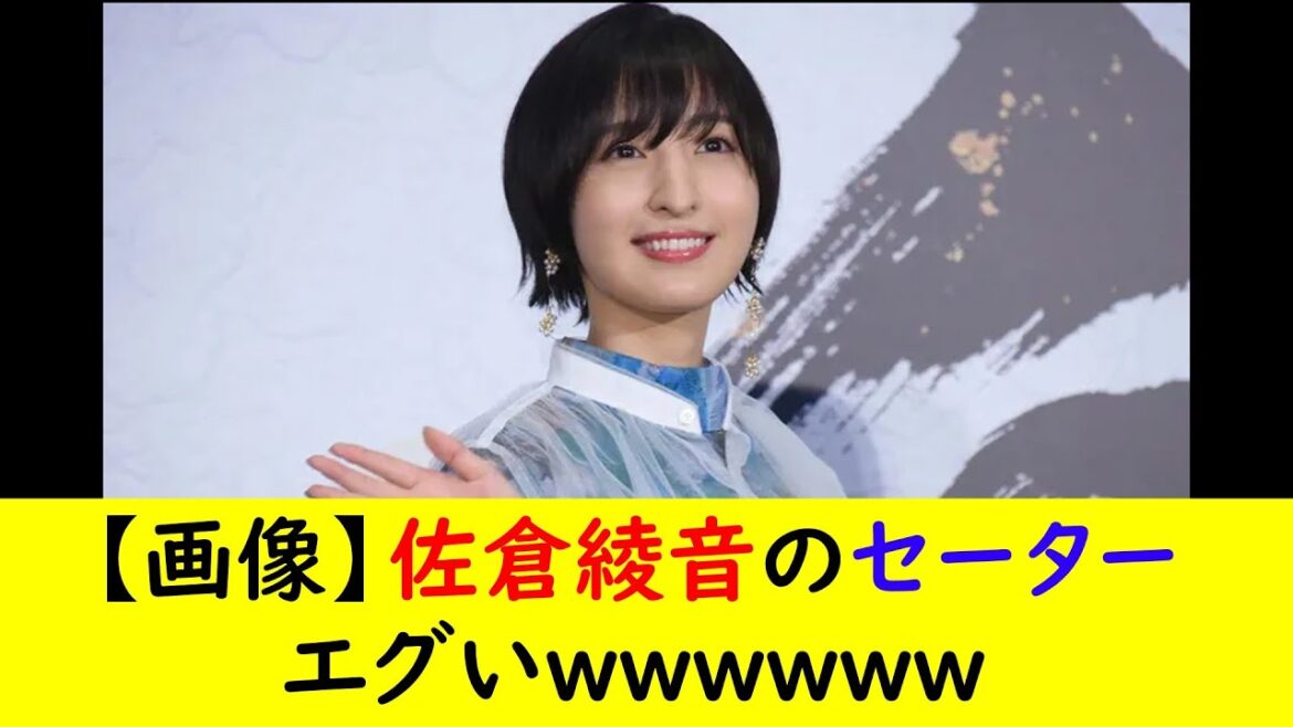 【画像】佐倉綾音のセーター エグいwwwwww