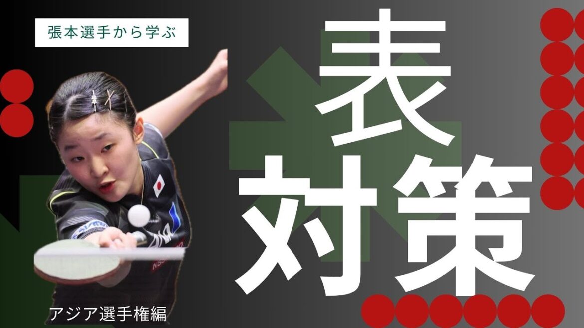 【戦術】張本選手から学ぶ表ラバー対策 | vs伊藤美誠選手 | 2024アジア選手権【卓球の強化書】