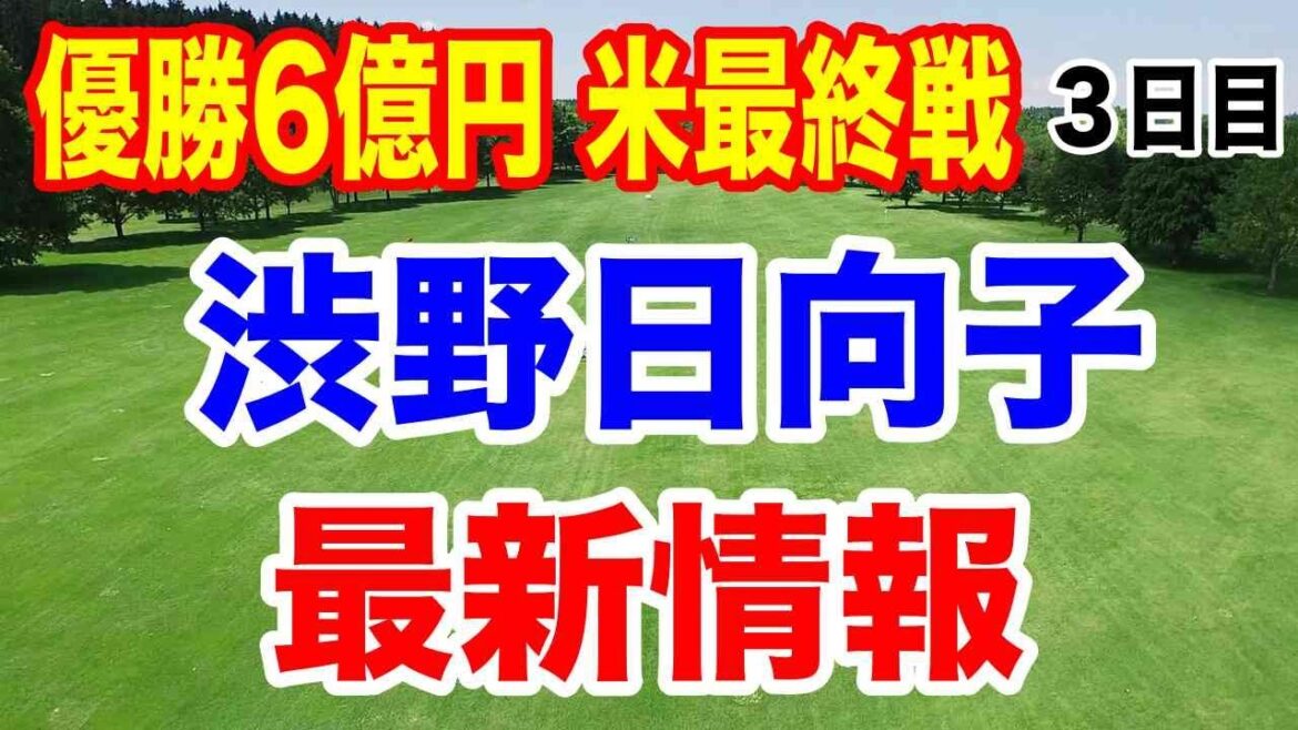 渋野日向子最新情報【米女子ゴルフツアー最終戦】CMEグループツアーチャンピオンシップ3日目の結果