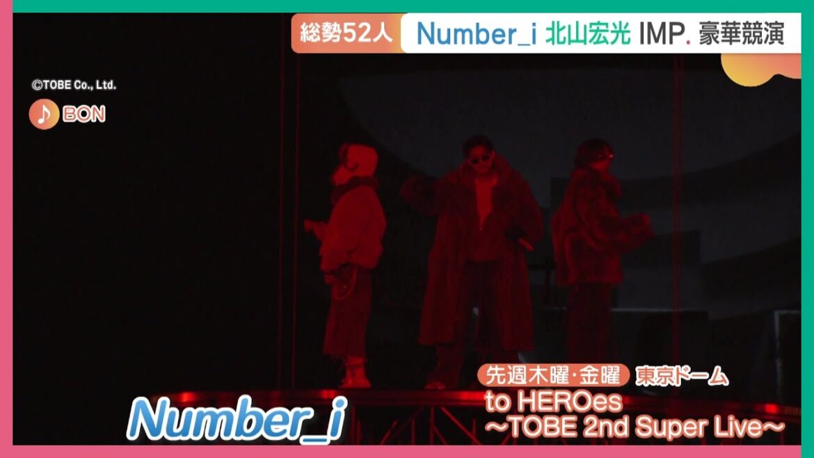 Number_i 北山宏光 IMP. ・・・TOBE所属アーティスト総勢52人が東京ドームで豪華共演