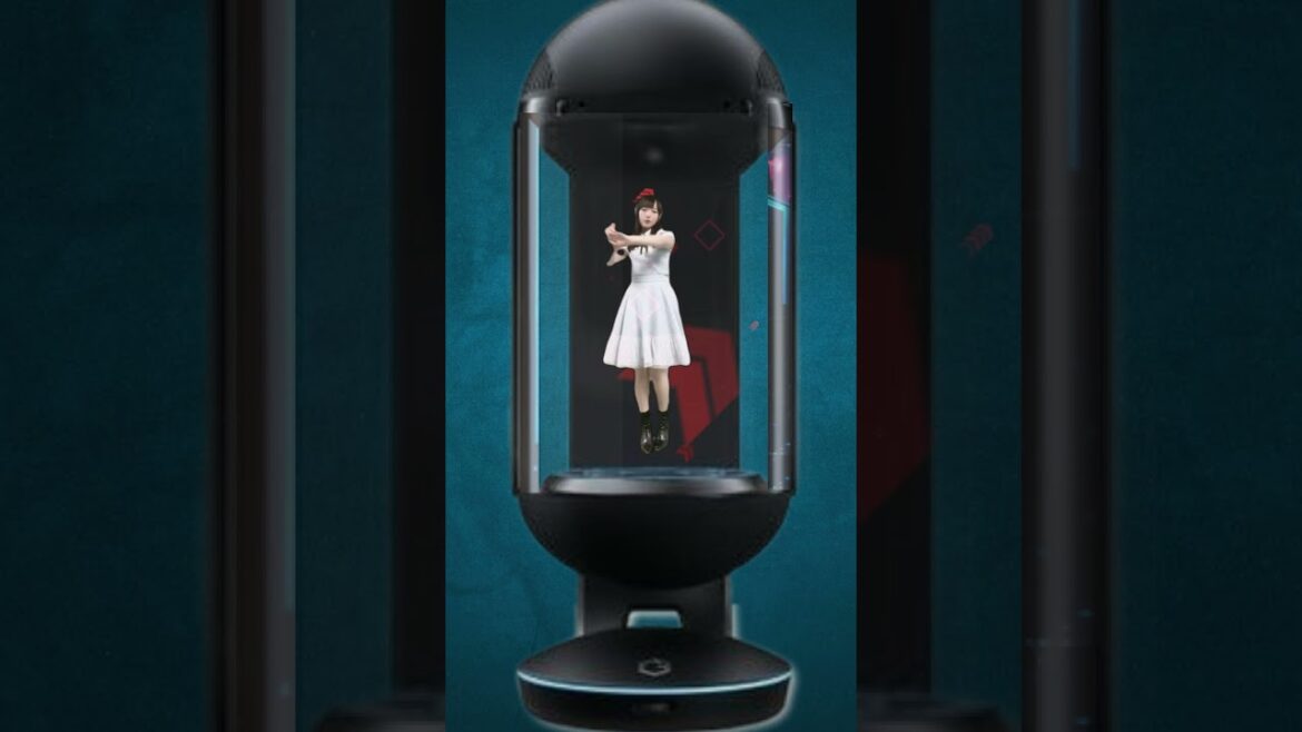 GateBoxで石田千穂に愛の重さ 踊らせてみた3 石田千穂 STU48 #shorts
