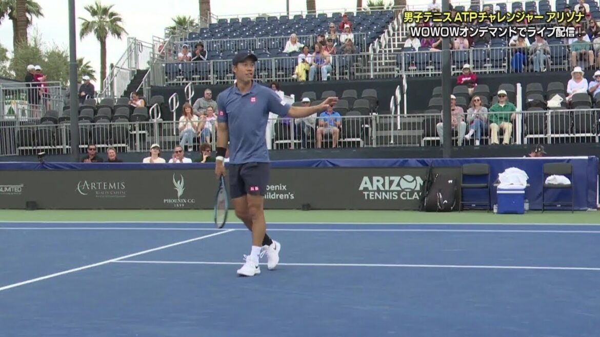 錦織 圭 vs M.ククシュキン 2回戦ハイライト│男子テニスATPチャレンジャー アリゾナ【WOWOW】