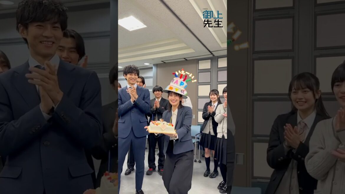 チーム #御上先生 電波ジャックの後、実は…⚡️#吉岡里帆 さんのサプライズバースデー🎂