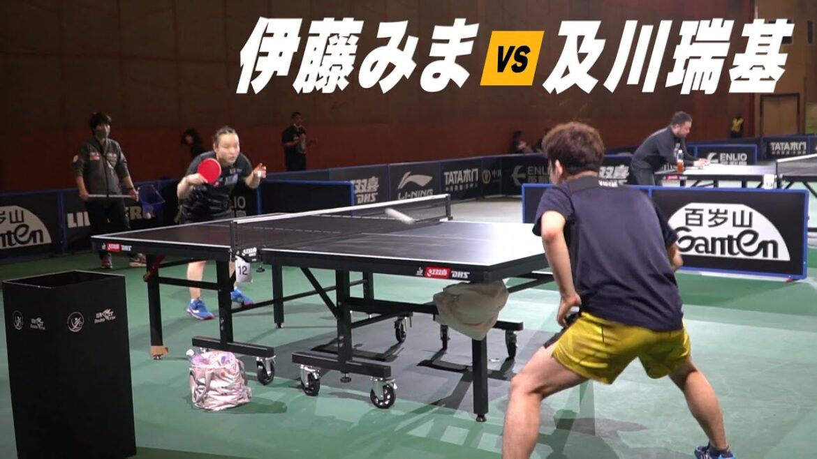 【試合前練習】4回戦前 伊藤美誠 vs 及川瑞樹|世界卓球2023南アフリカ