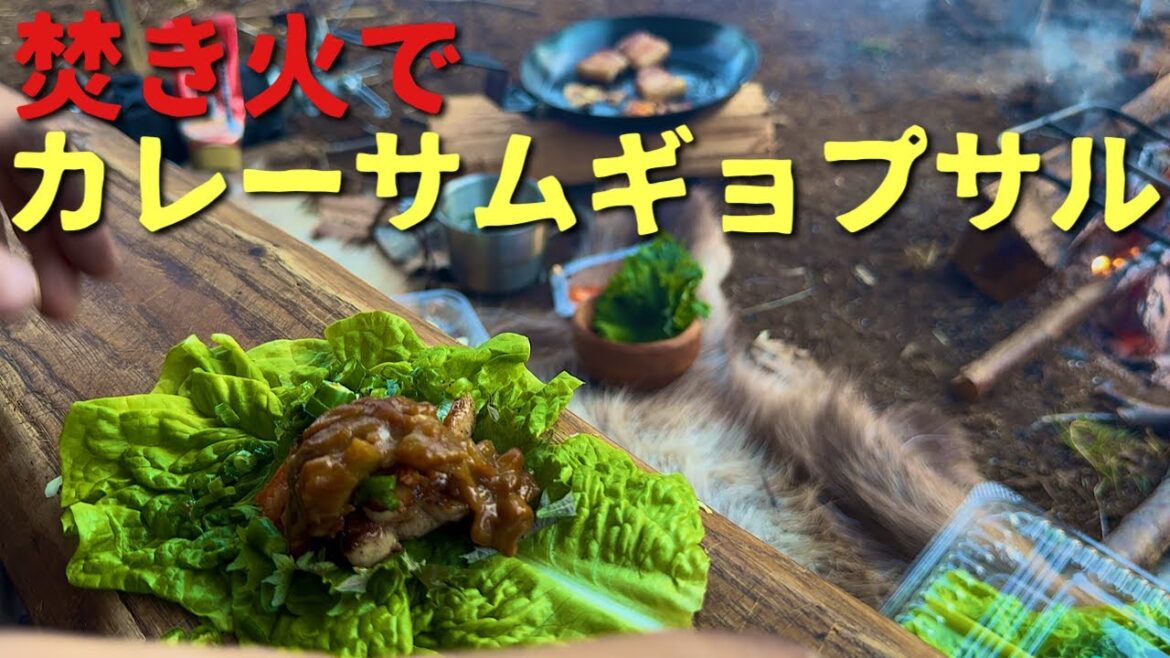 超簡単で感動の美味さ!美しすぎる焚き火で極上キャンプ飯!!!