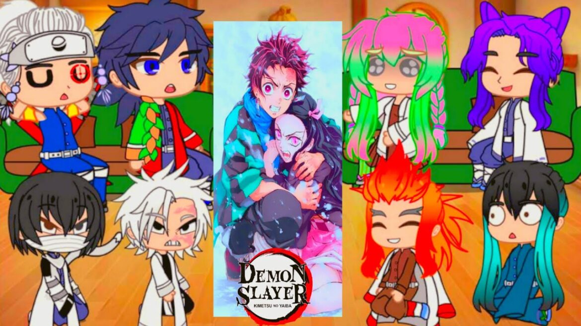 👺Hashira React To démon slayer 👺 {gâcha club}#gachaclub #animegacha #anime #reaction