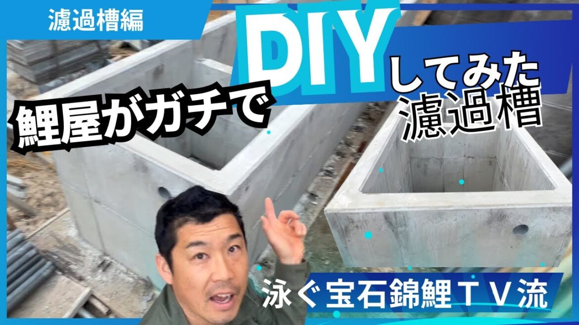 錦鯉濾過層を本気でDIYしてみた?#錦鯉販売#koi #koifish#koipond
