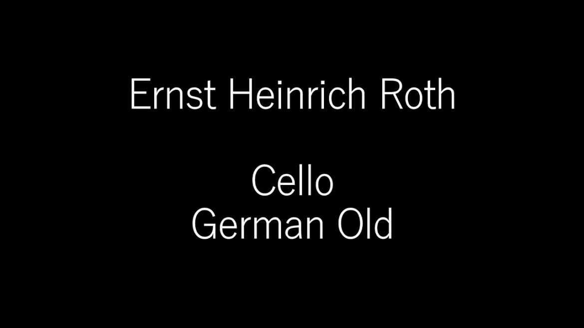 クロサワバイオリン町田店 チェロ実演 Ernst Heinrich Roth