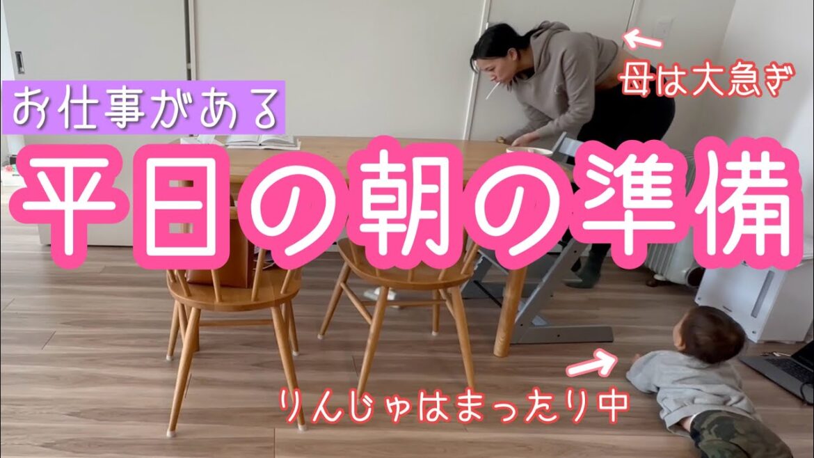 【平日】我が家の朝。最近のモーニングルーティン&やること盛りだくさんな朝【仕事前】
