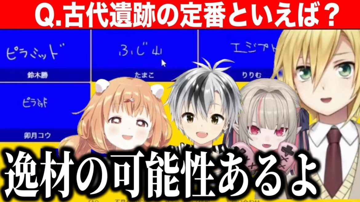 予想外の回答で新しい風を吹かせるたまこちゃん13歳組一致するまで終われまテンが面白すぎる【にじさんじ切り抜き/魔界ノりりむ/鈴木勝/卯月コウ/雲母たまこ 】