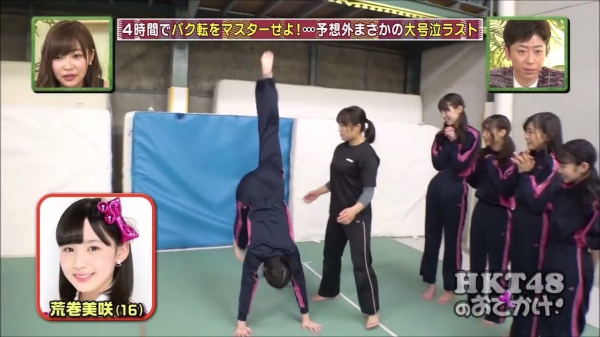 前転倒立失敗しただけで可愛いみるんちゃん
