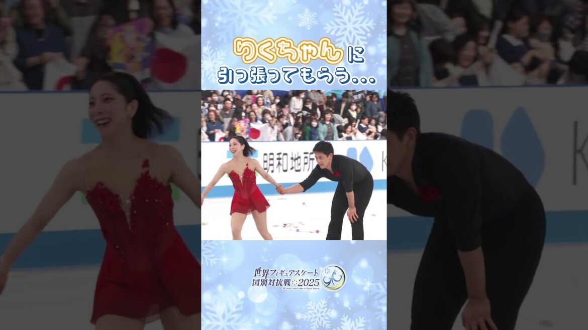 大型犬のお散歩中? 三浦璃来 木原龍一 #shorts #フィギュアスケート