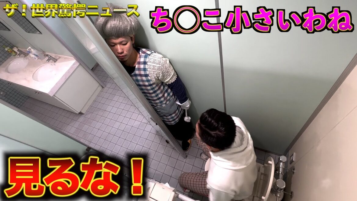 【逮捕】変態すぎるトイレ掃除のおばさん