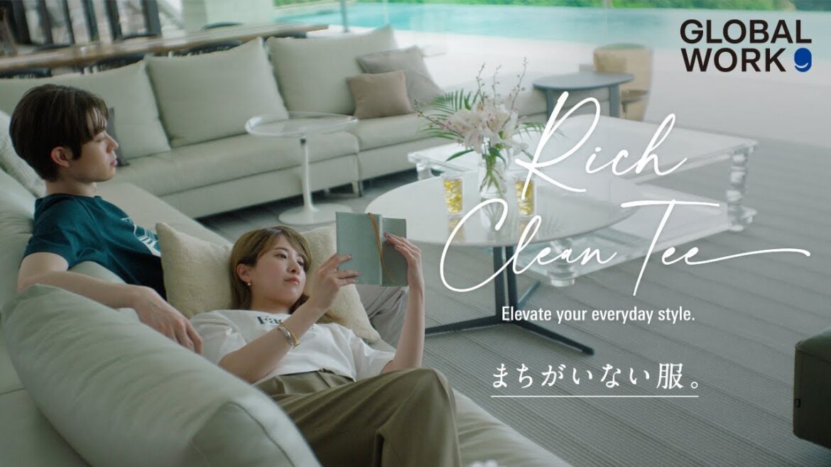 【リッチクリーンTeeは、まちがいない服。海の見える部屋篇(30秒)】GLOBAL WORK(グローバルワーク)