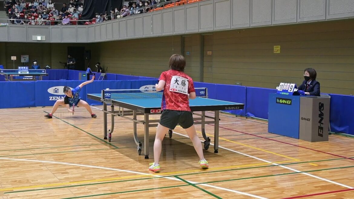 【ハイライト】女子1回戦 小塩遥菜 vs 大藤沙月|卓球 第4回パリ五輪日本代表選考会