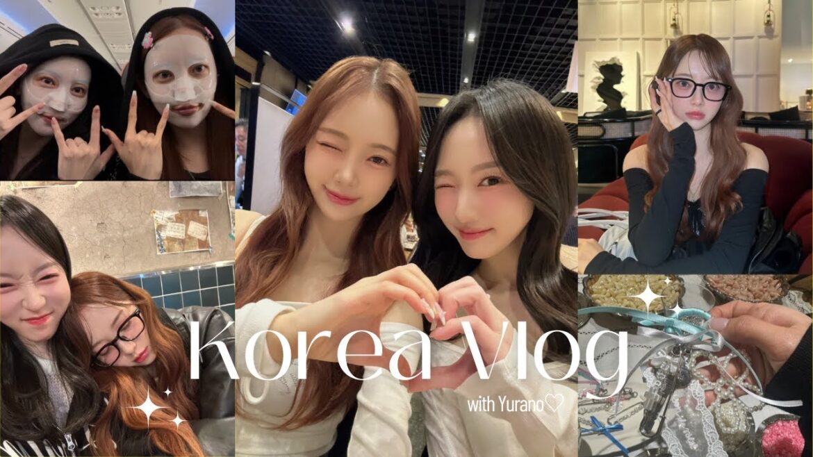 🌼ゆらのと韓国2人旅🌼vlog/流行りのお店で買い物/ヘアメイク/酔っ払い/人気店で爆食い🇰🇷🧚🏻