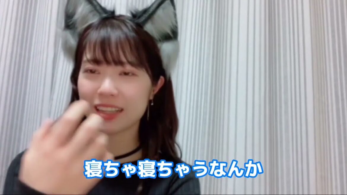 小田えりながビデオを見て眠気を抑えようとした物語