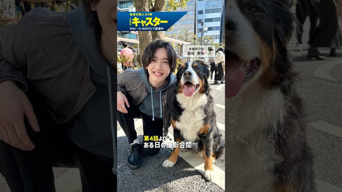 『#キャスター』オフショット🎬#道枝駿佑 のなでなでが止まらない…🤭