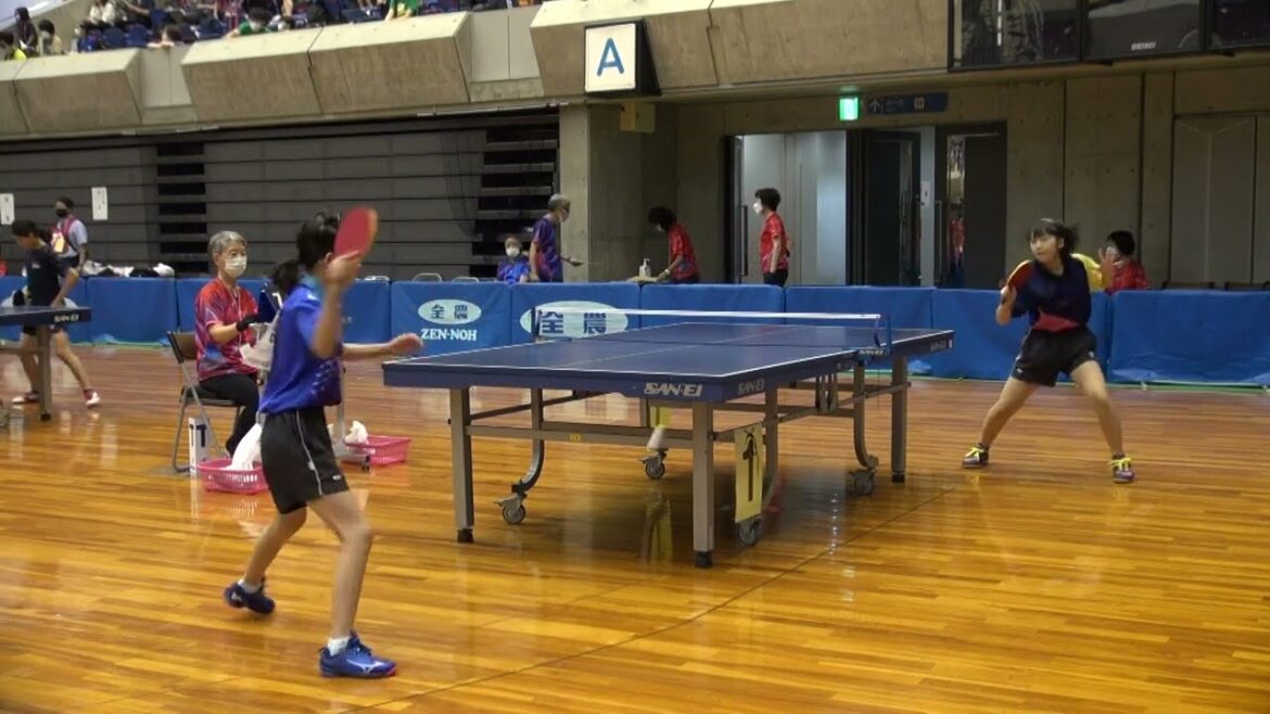 【ホープス女子】岩崎光来 vs 新治咲七|全農杯 2022年全日本卓球選手権大会|第1ステージ