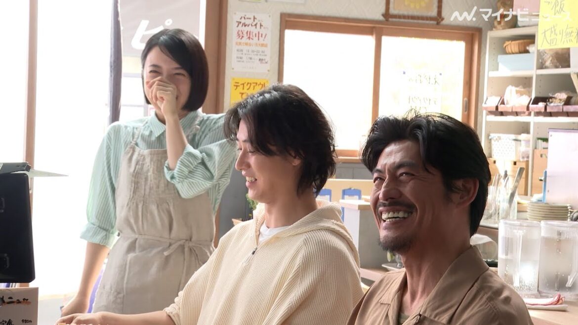 上白石萌音、山﨑賢人&坂口憲二の無邪気な演技に爆笑 仲睦まじい撮影風景にほっこり 『サントリー生ビール』新CM&メイキング・インタビュー映像公開
