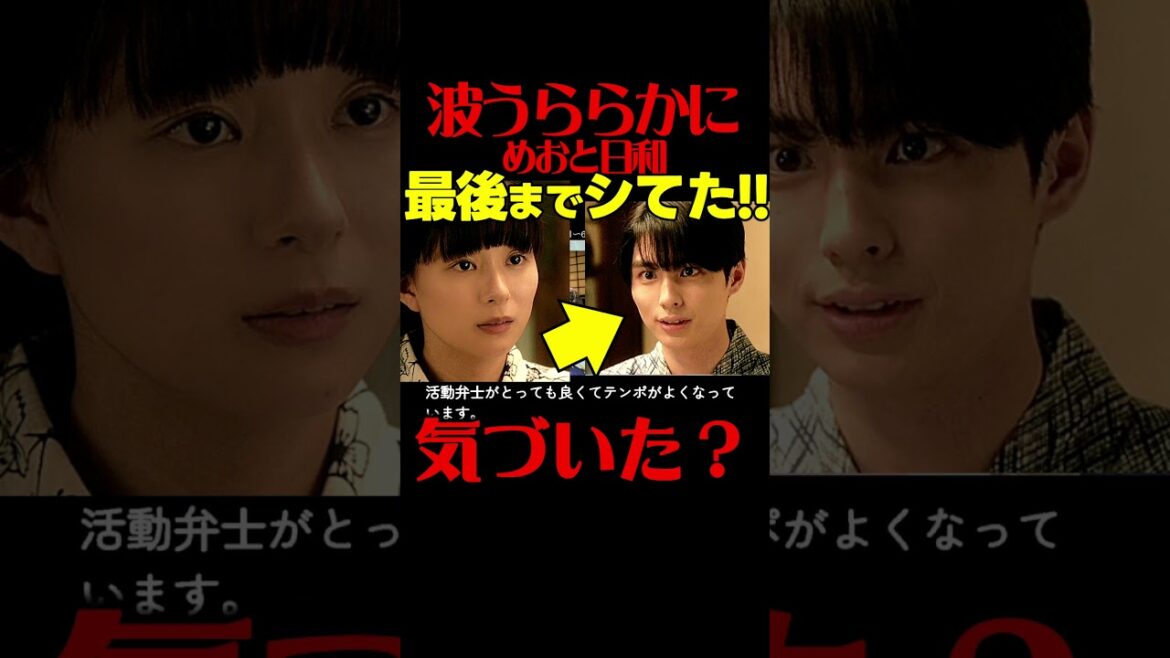 【波うららかにめおと日和】第3話ドラマ考察感想 実は2人は最後までシていた!めおと日和