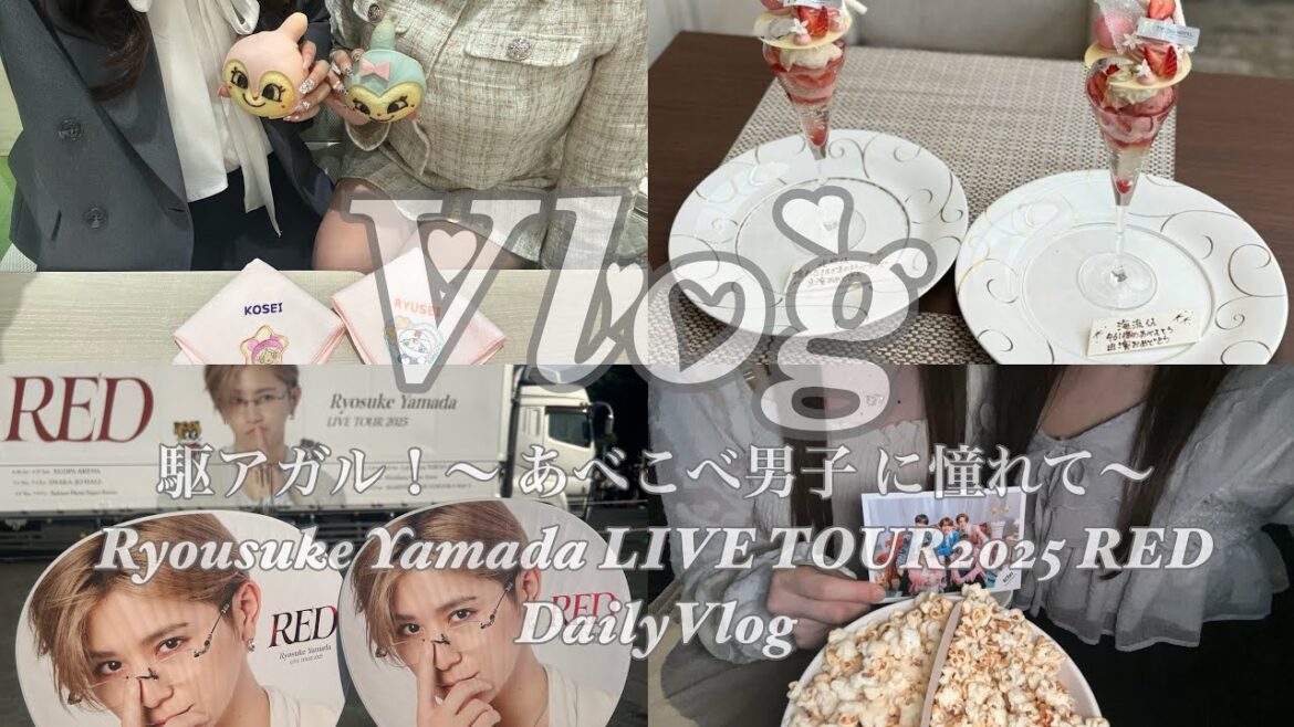 【Vlog】春現場まとめ❤︎ 駆アガル!〜あべこべ男子 に憧れて〜 | Ryosuke Yamada LIVE TOUR 2025 「RED」 in静岡 | DailyVlog 3.4月編🌸