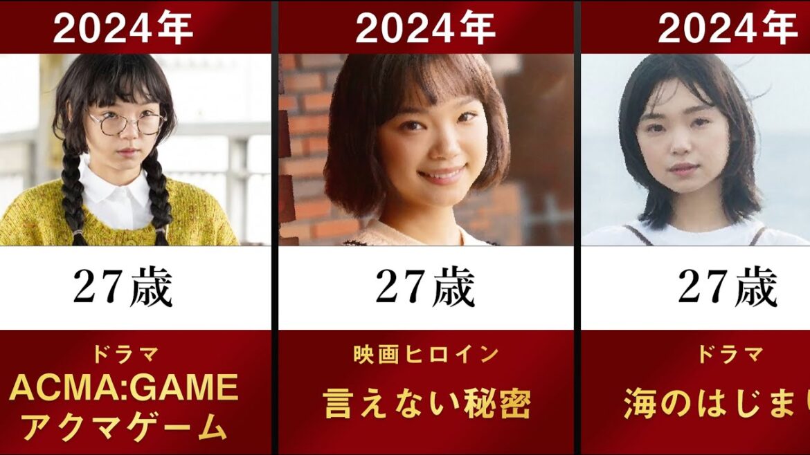 【ACMA:GAME アクマゲーム】古川琴音の主なドラマ・映画を年齢順に並べてみた【海のはじまり 月9 目黒蓮 間宮祥太朗 田中樹 竜星涼 有村架純 池松壮亮 大竹しのぶ】