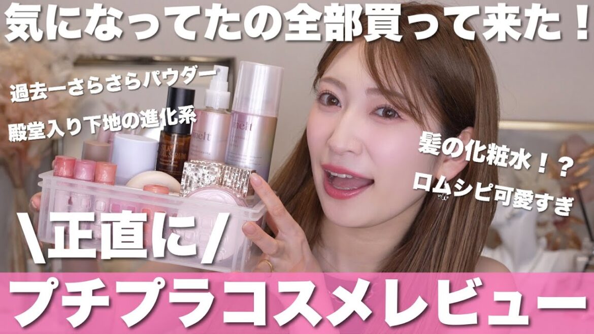 【プチプラコスメレビュー】当たり多め🎯私史上No.1毛穴レスパウダーや、テカリ・崩れ知らずコスメ・色持ちリップなど全部紹介💕【夏に備えよう】