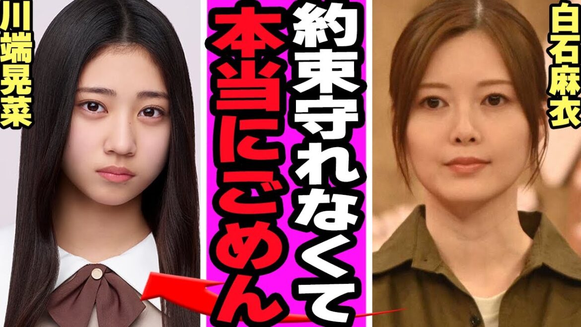 川端晃菜と白石麻衣が交わしていた約束に驚愕!乃木坂加入にも関わる重大事項、7年越しの悲願成就に涙…【乃木坂46】【アイドル】