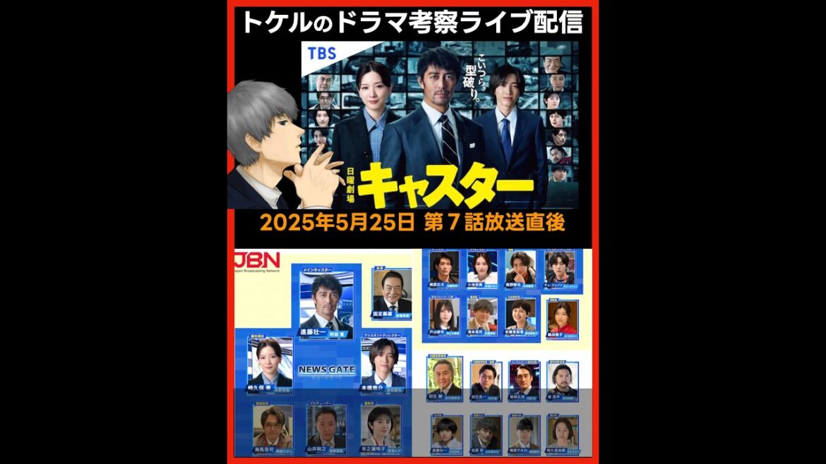 #キャスター 第7話感想 ドラマ考察 放送直後ライブ配信! 日曜劇場