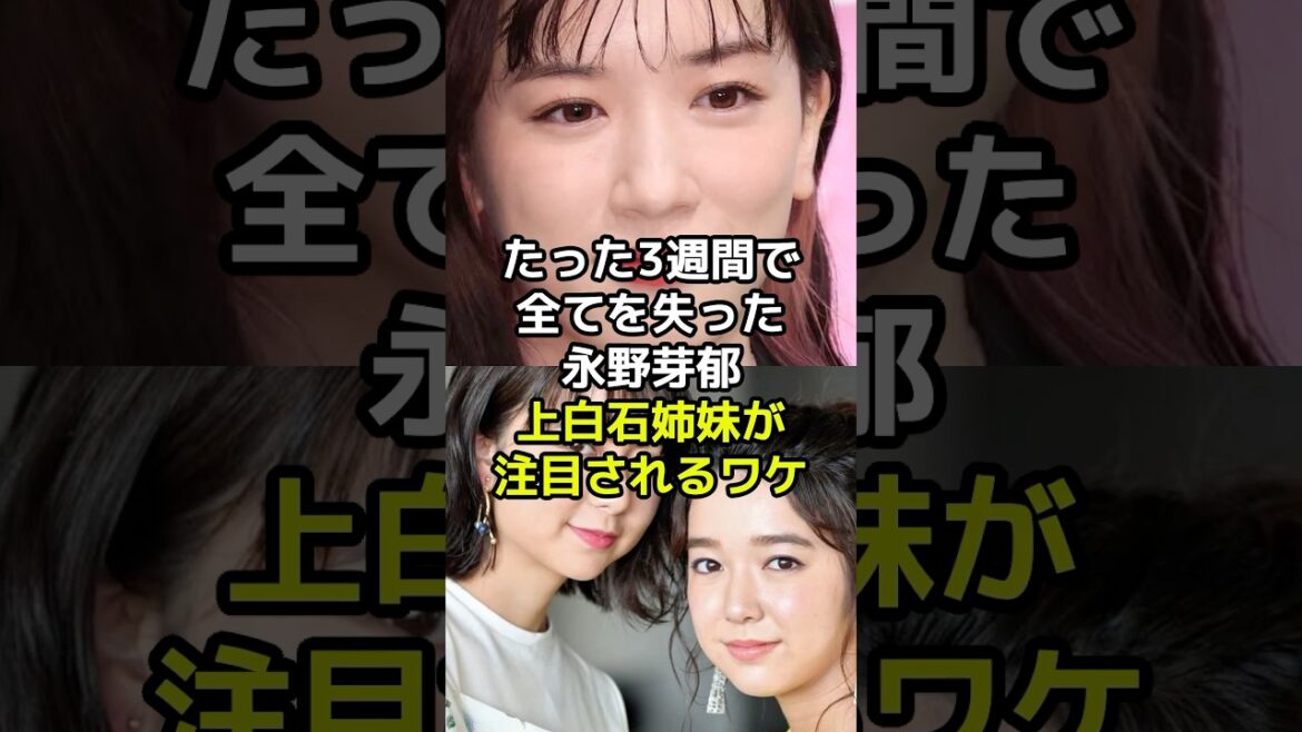 たった3週間で全てを失った永野芽郁 上白石姉妹が注目されるワケとは?